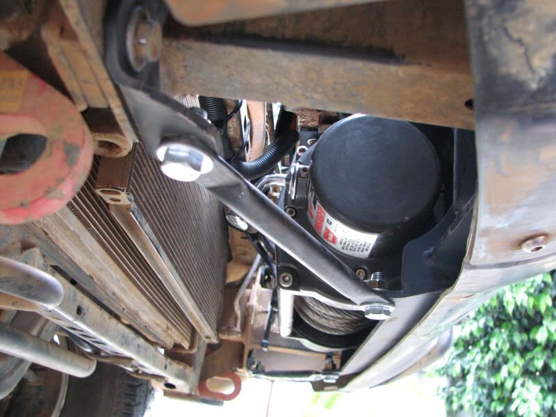 Toyota prado sovereign bullbar winch cradle